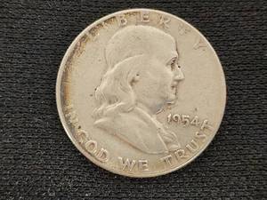 1954 Franklin Half Dollar Coin