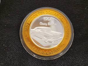 Palms Casino Limited Edition Ten Dollar Gaming Token featuring .999 fine silver.