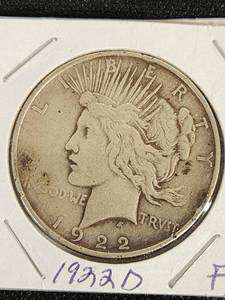 1922-D Peace Silver Dollar Coin