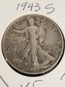 1943 S Walking Liberty Half Dollar