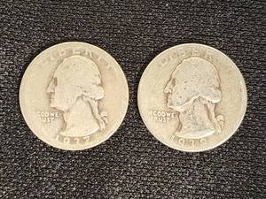 1937 and 1938 Washington Quarters