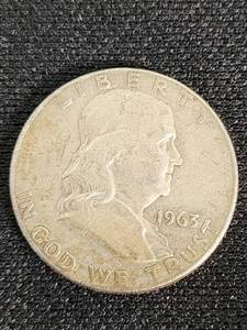 1963 Franklin Half Dollar Coin