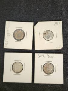 Dimes Collection including 1965, 1964, 1959 Coins