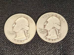 1941 Washington Quarter Coins
