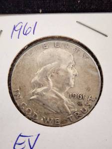 1961 Franklin Half Dollar Coin