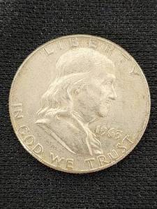 Franklin Half Dollar Coin 1963 - United States Half Dollar