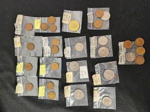 Canadian Coin Collection, Including 1947 and 1970 Pennies, Nickels, Quarters