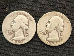 1939 Washington Silver Quarters
