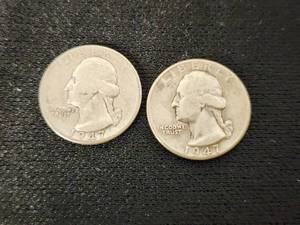 1947 Washington Silver Quarters