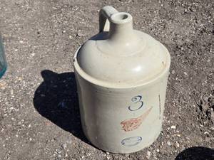 Stoneware Jug with Handle, 3 Gallon Capacity