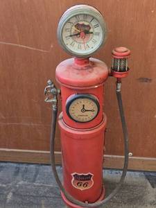 Vintage-Style Gas Pump Clock - Untested