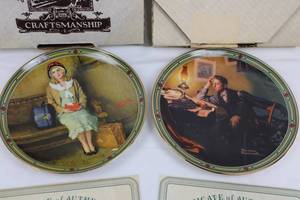 Norman Rockwell A Young Girls Dream Plate & A Young Mans Dream Plate - Knowles China