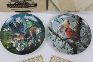 Knowles The Bluebird & Cardinal Plates - Edwin M. Knowles China Co.
