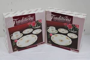 Traditions Moss Rose Pattern 5 Pc Place Set