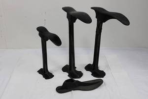 Cast Iron Saddle-Cradle Pedestal Stands (Lot of 4)