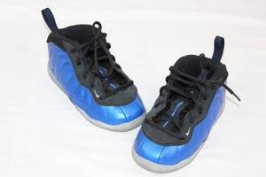 Nike Foamposite FV5367-400 Kids Sneakers - Royal BlueBlack, US 7C