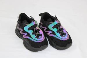 JAVI Swiftly 7C Kids Sneakers - Black With Iridescent Overlay(photochromic)