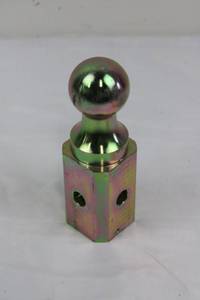 Rainbow Finish Hitch Ball Mount - 2in Ball, 2 Side Holes