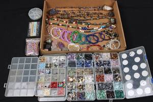 Crafters Square Beads & Jewelry Findings Assortment - Bracelets, Seed Beads & Crystals