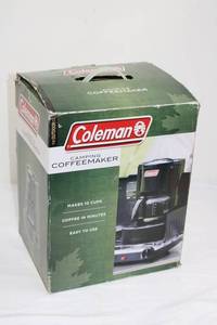 Coleman Camping Coffeemaker - 10-Cup Capacity, Swing-Out Filter Basket (New)