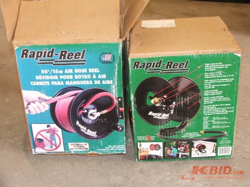 lot 13 image: Two unused Rapid Reels for air hose