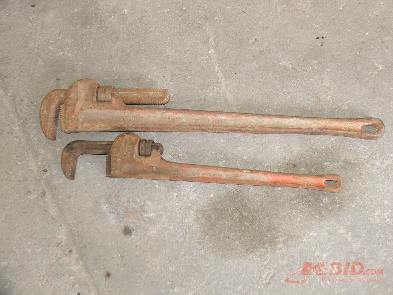 lot 51 image: Two Large Pipe Wrenches