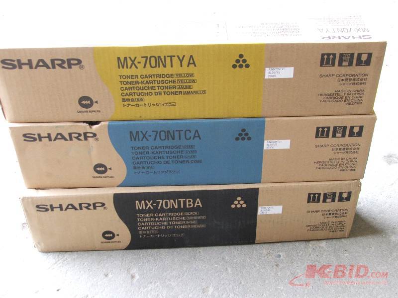 lot 59 image: new color copier toner cartrages
