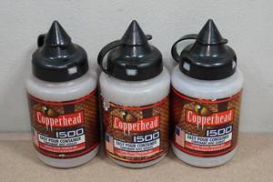 3 1500-Packs Copperhead Easy Pour BBs