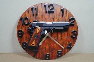 Colt 45 Pistol 10 Clock