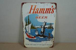 Novelty Metal Sign - Hamms Beer