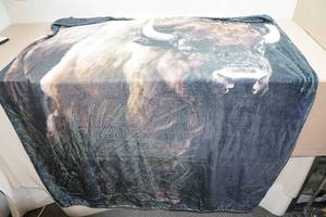 Soft Cotton Buffalo Throw Blanket