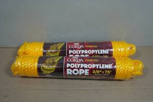 2 Corda Twisted Polypropylene Ropes - 38x75