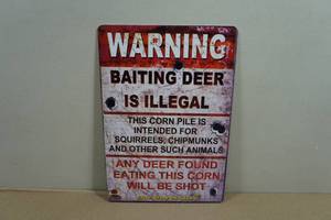 Novelty Metal Sign - Warning