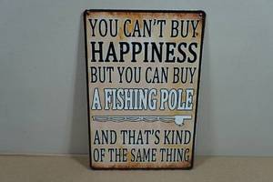 Novelty Metal Sign - Fishing
