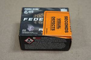 20 Federal Personal Defense .45 Auto 230 Gr Punch JHP Ammo