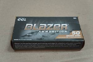 50 CCI Blazer Brass 9mm Luger 124 Gr FMJ Ammo