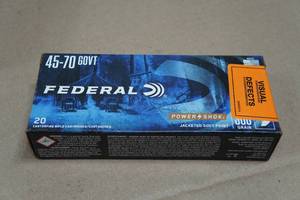 20 Federal Power-Shok .45-70 Govt 300 Gr JSP Ammo