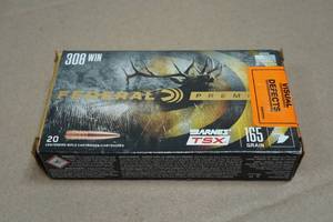 20 Federal Premium .308 Win 165 Gr Barnes TSX HP Ammo