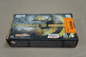 20 Federal Premium .308 Win 165 Gr Barnes TSX HP Ammo