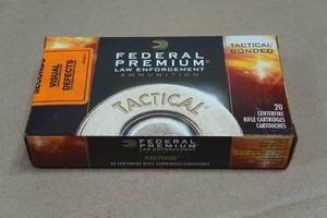 20 Federal Premium Tactical .308 Win 165 Gr Bonded SP Ammo