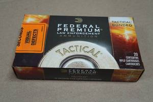 20 Federal Premium Tactical .308 Win 165 Gr Bonded SP Ammo