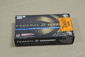 20 Federal Premium LE .308 Win 168 Gr Tactical Tip Matchking Ammo