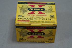 300 Winchester Super-X .22 LR Power-Point 40 Gr SP Ammo