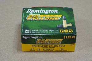 225 Remington 22 Cyclone .22 LR 36 Gr Lead HP Ammo
