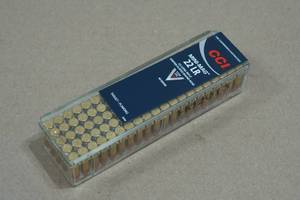 100 CCI Mini-Mag .22 LR 40 Gr Copper Plated RN Ammo
