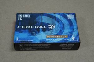 5 Federal Power-Shok 12 Gauge 2-34 Rifled HP Slugs