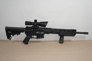 Diamondback DB15 .300 Blackout Semi-Auto AR-Format Rifle - 2.5-10 x 40 Green/Red Illuminated Scope