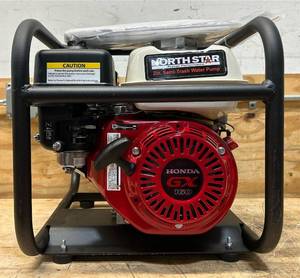 NorthStar Self-Priming Semi-Trash Water Pump, 2in. Ports, 10,010 GPH, 58in. Solids Capacity, 163cc Honda GX160 Engine #109163 Msrp $629.99 see description