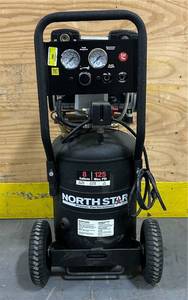 NorthStar Portable Quiet Electric Air Compressor, 1.5 HP, 8-Gallon, 4 CFM  90 PSI #53009 Msrp $444.99 see description