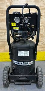 NorthStar Portable Quiet Electric Air Compressor, 1.5 HP, 8-Gallon, 4 CFM  90 PSI #53009 Msrp $444.99 see description